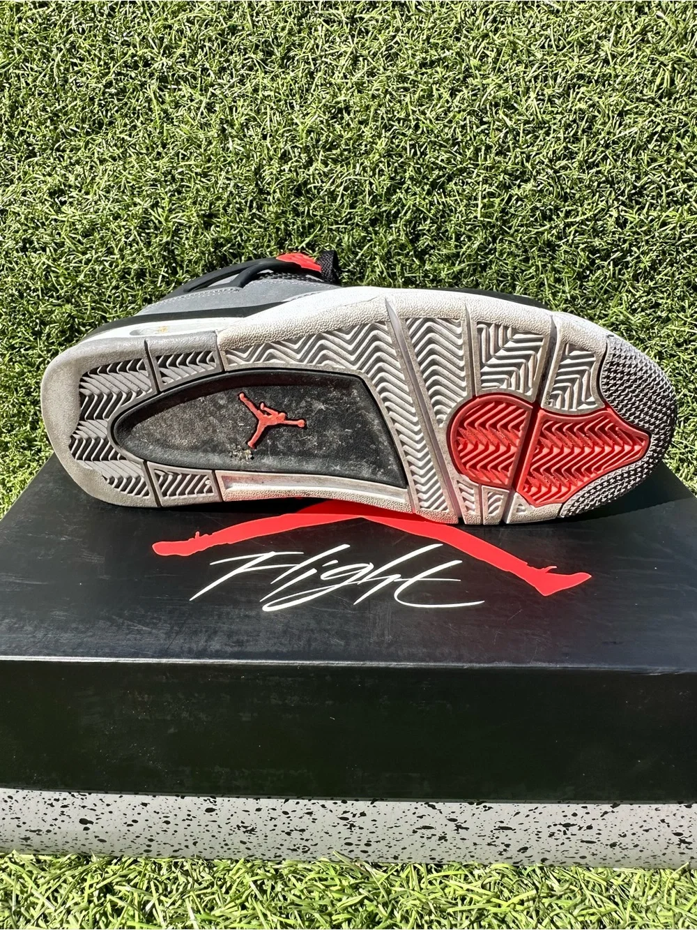 Air Jordan 4 Retro (GS) Box Label - Dark Grey/Infrared 23/Black size 6.5Y